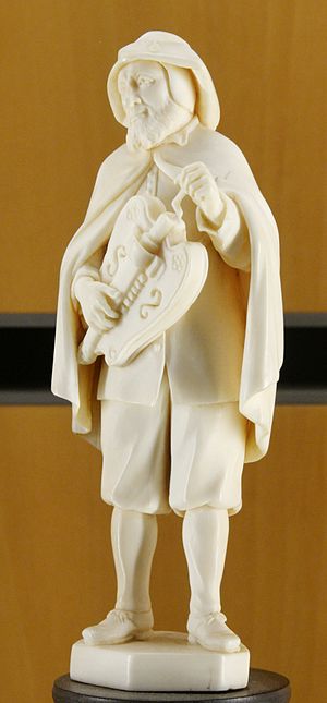 Hearing, one of a collection of five figurines...