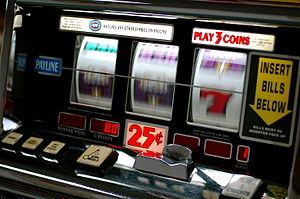 Slot machine.