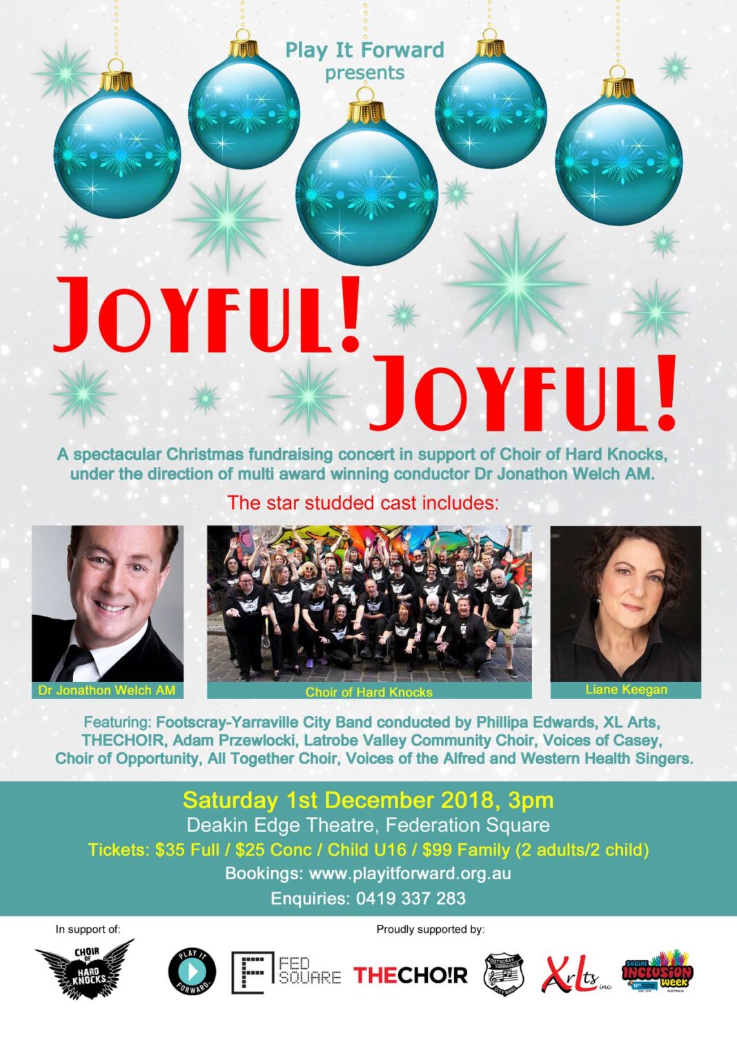 joyful! joyful! a spectacular christmas fundraising concert in support of choir of hard knocks.