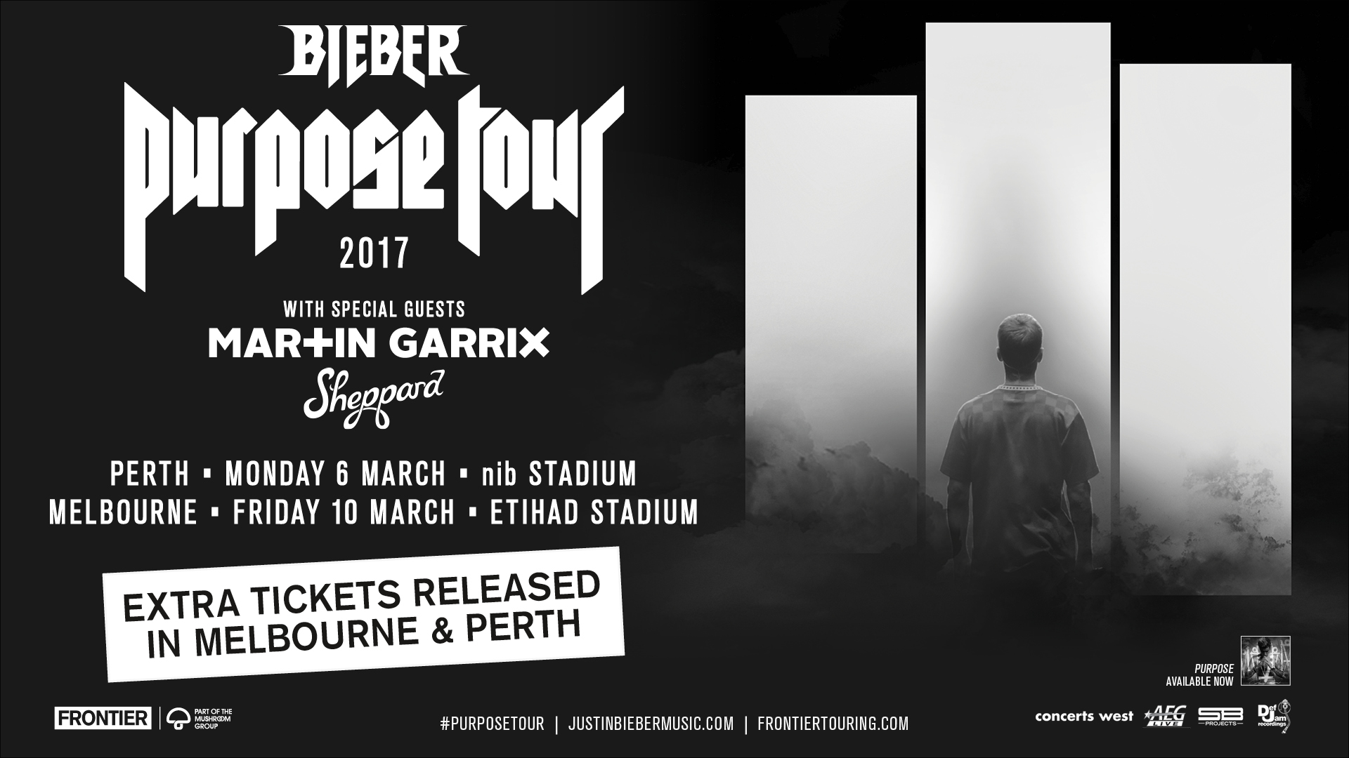 justin bieber | extra tickets released to perth & melbourne shows – 10 days until purpose tour begins!