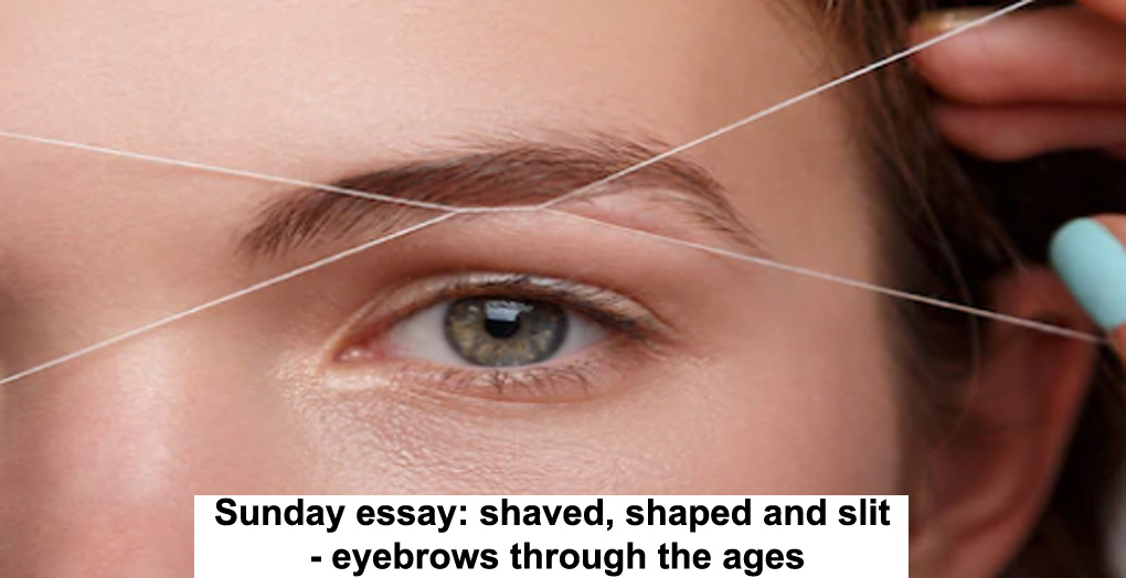 sunday essay: shaved, shaped and slit – eyebrows through the ages