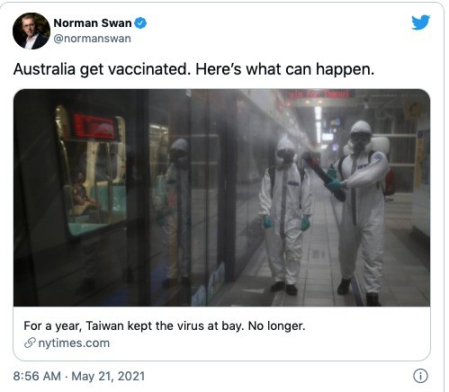 covid is surging in unvaccinated taiwan. australia should take heed