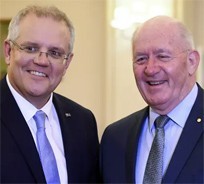 view from the hill: scott morrison announces mandatory self-isolation for all overseas arrivals and gives up shaking hands