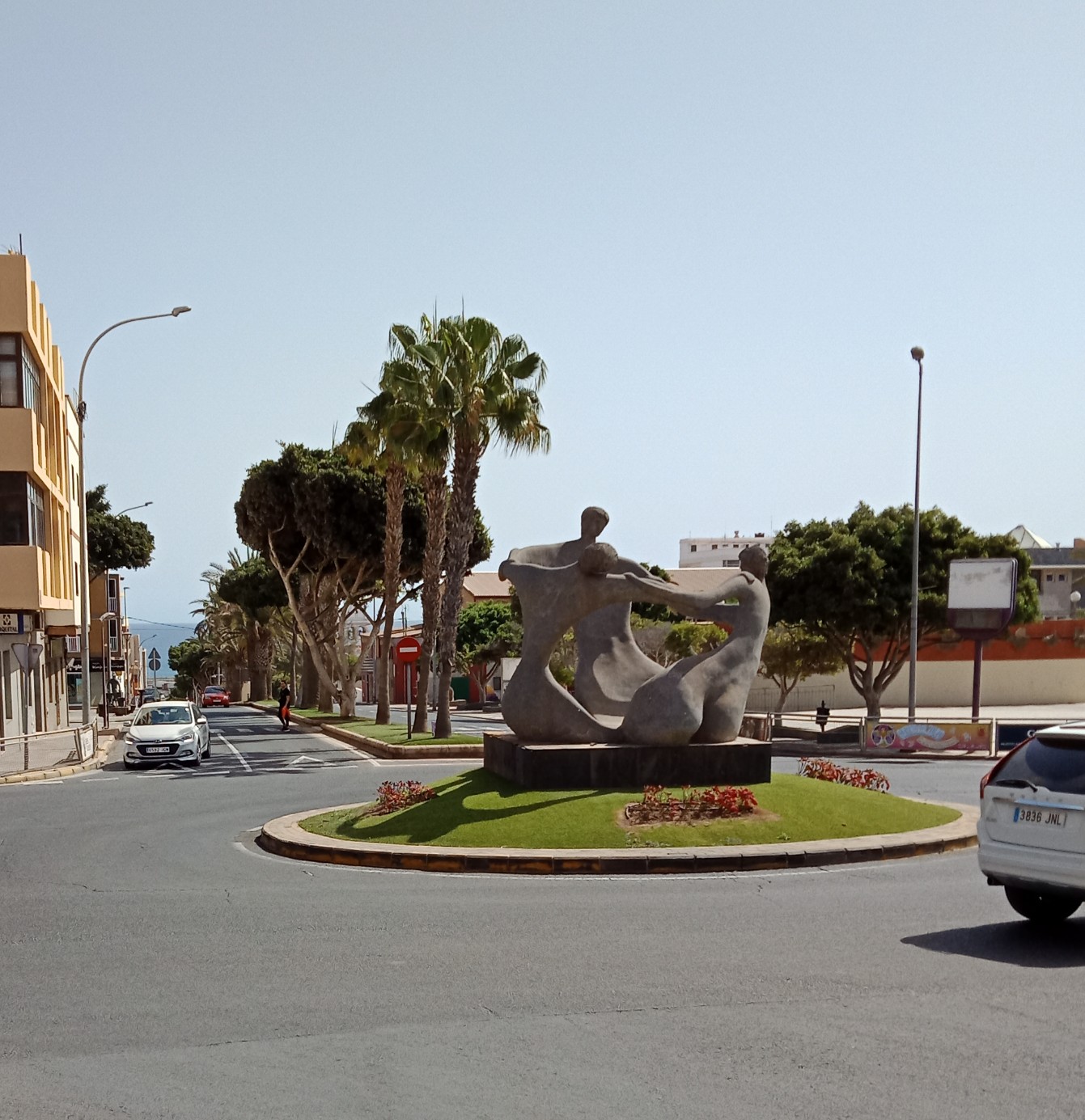 Three Bums Roundabout or Rotonda de las Culonas Puerto del Rosario Fuerteventura